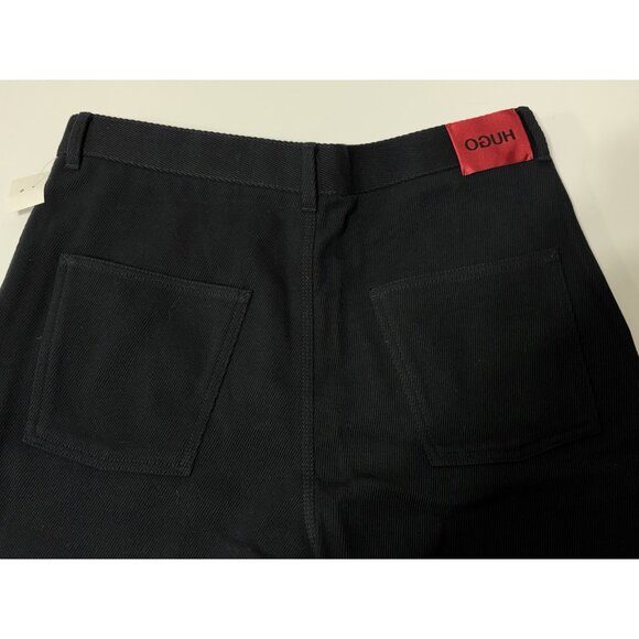 HUGO BOSS - Black Corduroy Textured Heavyweight Pants UK Size 50 - Picture 6 of 6